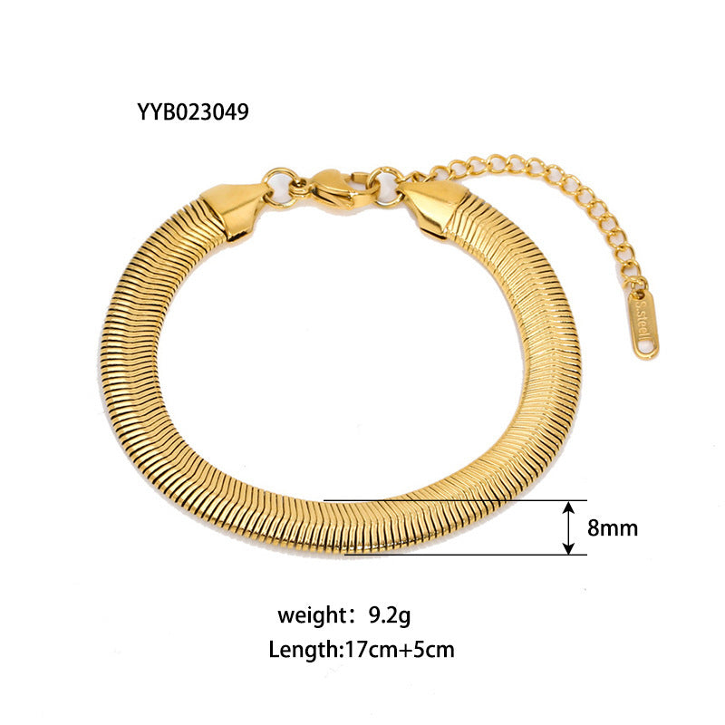Elegant Stainless Steel Ornament Bracelet for Women Stylish & Durable Fashion Jewelry