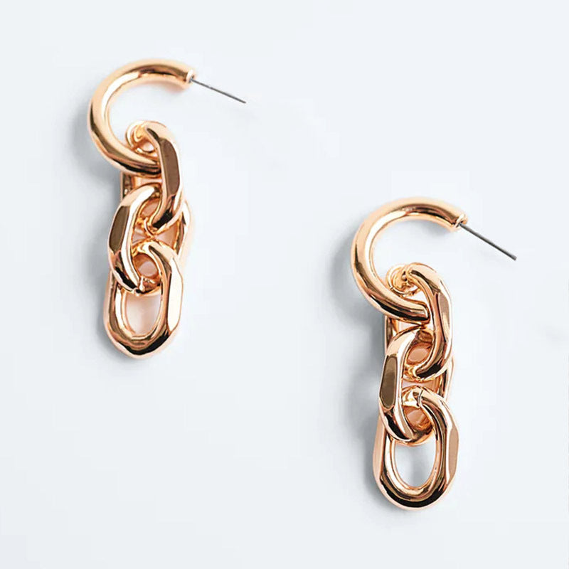 Long Metal Chain Earrings Fashion Earrings