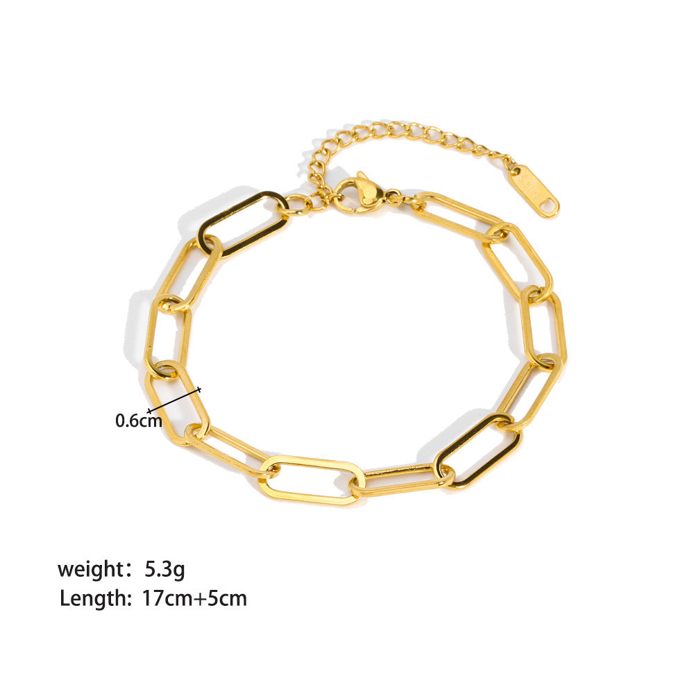 Elegant Stainless Steel Ornament Bracelet for Women Stylish & Durable Fashion Jewelry