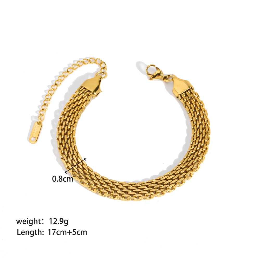 Elegant Stainless Steel Ornament Bracelet for Women Stylish & Durable Fashion Jewelry