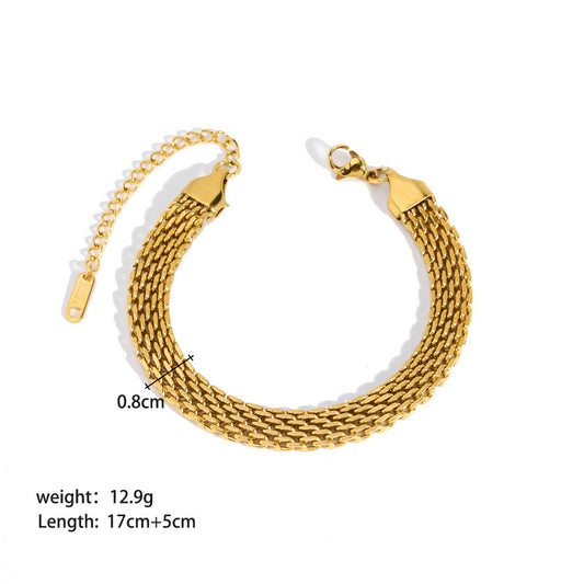 Elegant Stainless Steel Ornament Bracelet for Women Stylish & Durable Fashion Jewelry