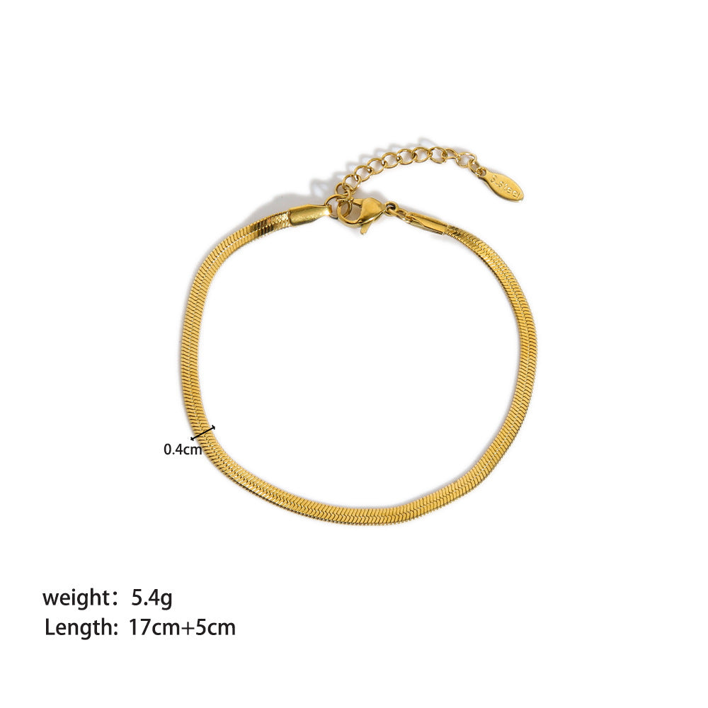 Elegant Stainless Steel Ornament Bracelet for Women Stylish & Durable Fashion Jewelry