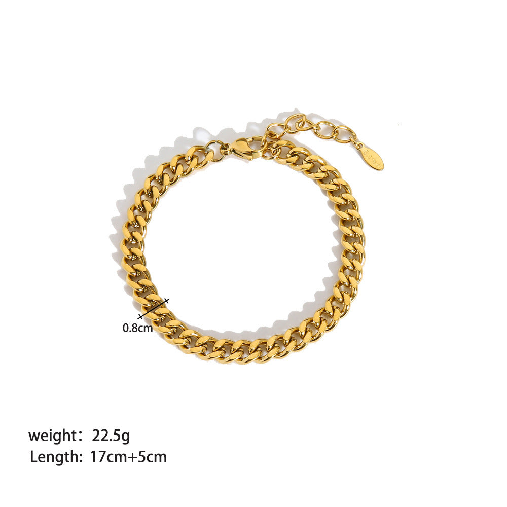 Elegant Stainless Steel Ornament Bracelet for Women Stylish & Durable Fashion Jewelry