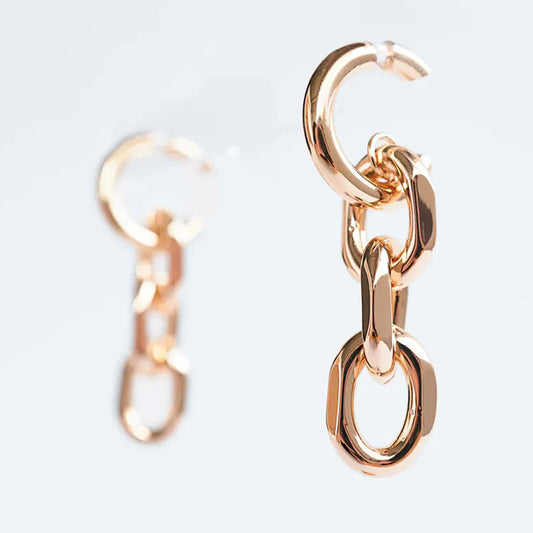 Long Metal Chain Earrings Fashion Earrings