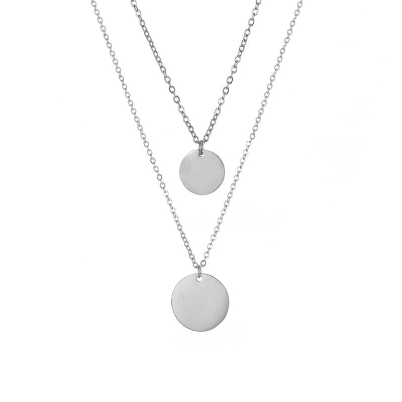 Stainless Steel Double-layer Necklace