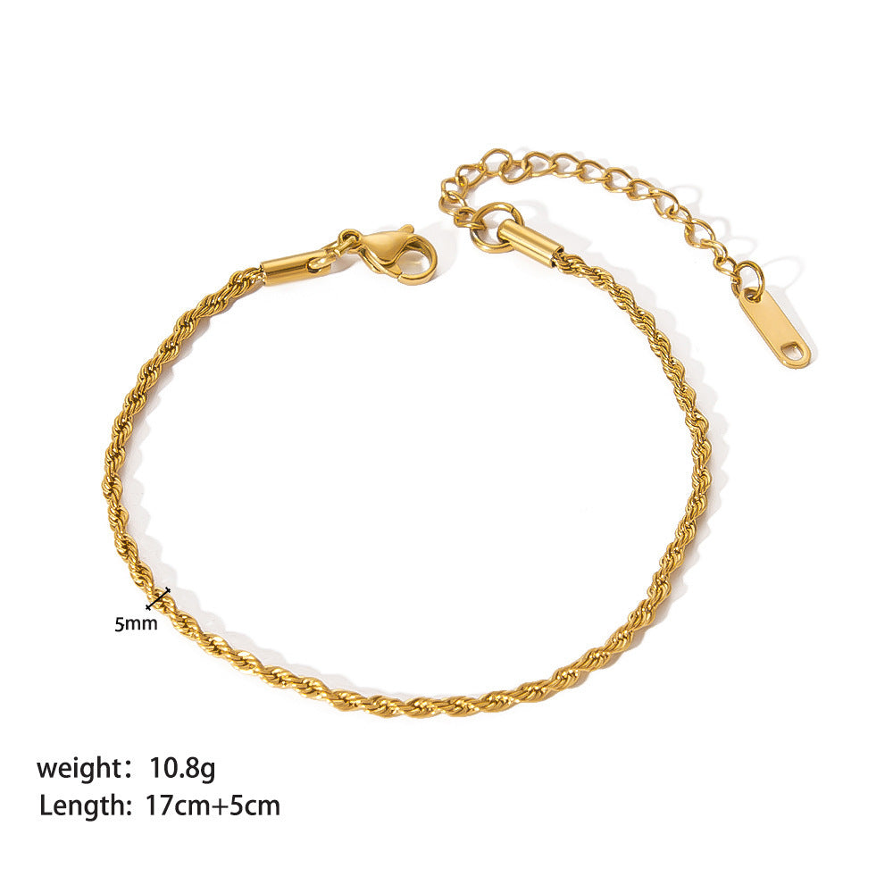 Elegant Stainless Steel Ornament Bracelet for Women Stylish & Durable Fashion Jewelry