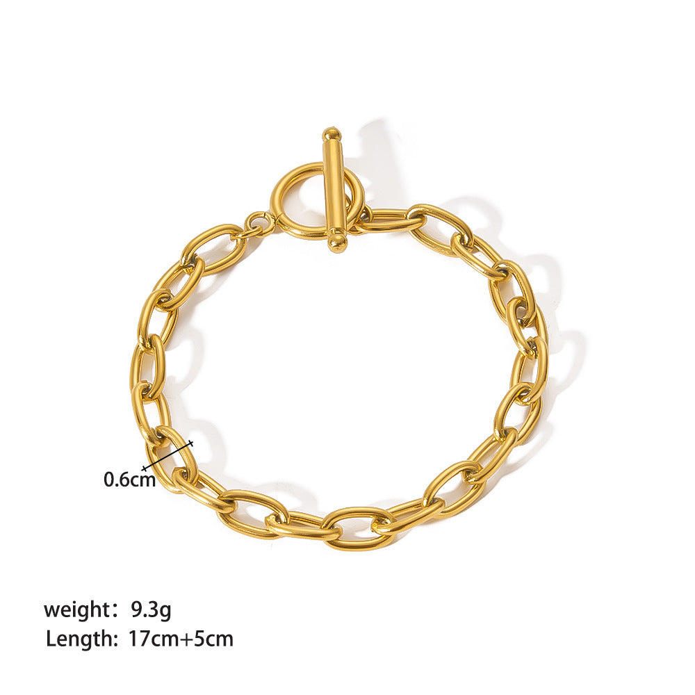 Elegant Stainless Steel Ornament Bracelet for Women Stylish & Durable Fashion Jewelry