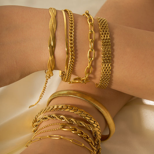 Elegant Stainless Steel Ornament Bracelet for Women Stylish & Durable Fashion Jewelry