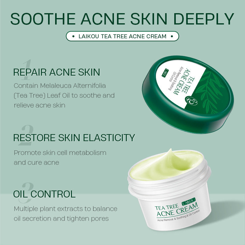 Tea Tree Anti Acne Face Cream 20g Moisturizing Skin Care