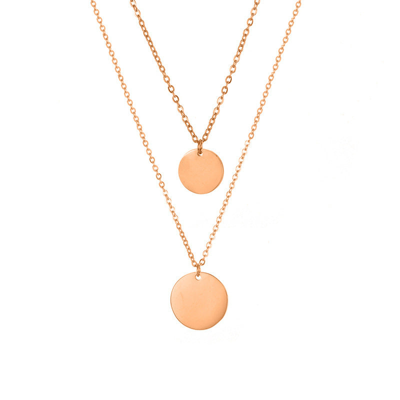Stainless Steel Double-layer Necklace