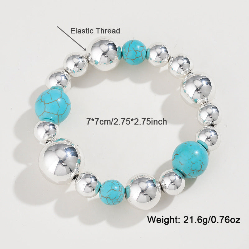 Elegant Turquoise Beaded Necklace for Women  Fashion Jewelry